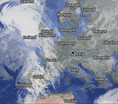 Zooming through geographic map